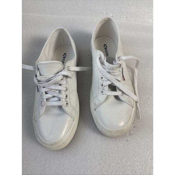 Superga Other - Superga Shoes Sneakers 39.5 white Leather Low Top  US Men’s 7 women’s 8.5